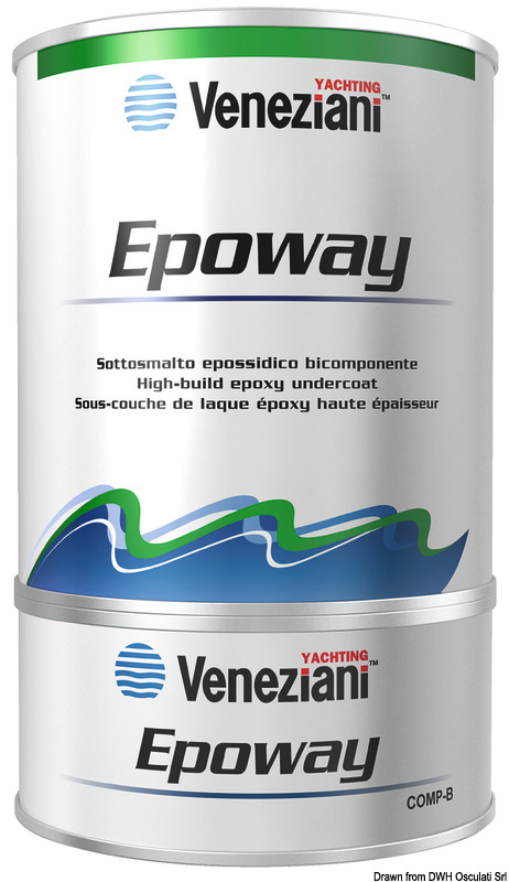 Fondo epossidico bicomponente ad effetto barriera, idoneo come isolante e anticorrosione su qualsiasi superficie.