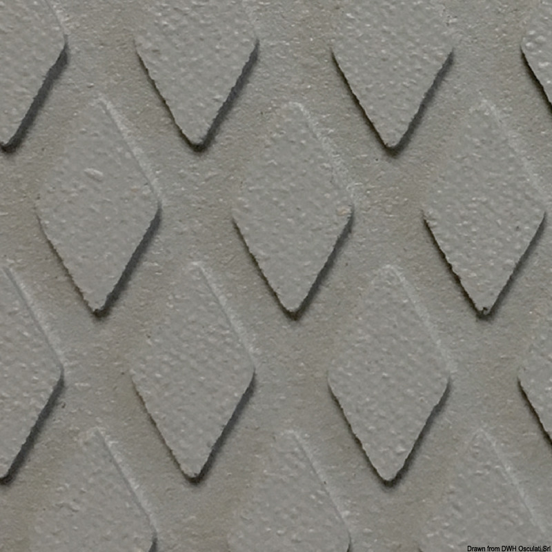 Rivestimento classico da coperta, cockpit e gradini scalette.Rivestimento antisdrucciolo per coperte, pozzetti, di produzione inglese in conglomerato gomma-sughero.
