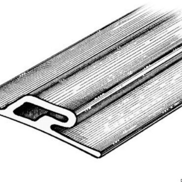 Rubbing strake 3.5x60x16 grey RAL 9002