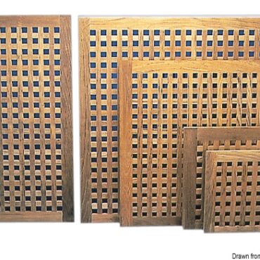 Teak grating 500x500 mm