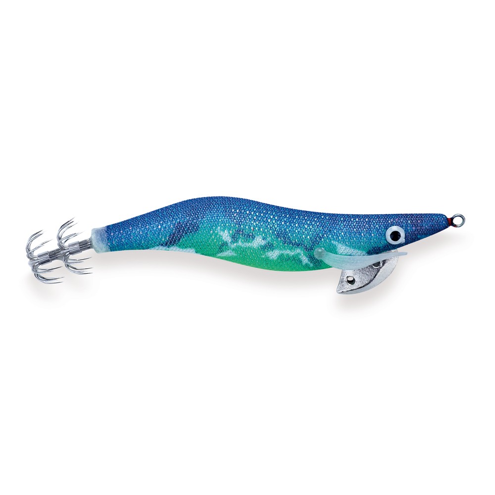 La totanara da eging Akami Hiroki è un artificiale di pesca di alta qualità con colori vivaci, dispositivo di rattling e luminescenza azzurra a 490 Nm. Dispone di pinnette laterali in silicone fosforescente, occhio bidimensionale e cestelli ben acuminati. La deriva in piombo ha due fori per un eventuale appesantimento, utile in condizioni marine difficili. È bilanciata ottimamente e adatta sia per l'eging che per la pesca tradizionale dei Cefalopodi da imbarcazione.