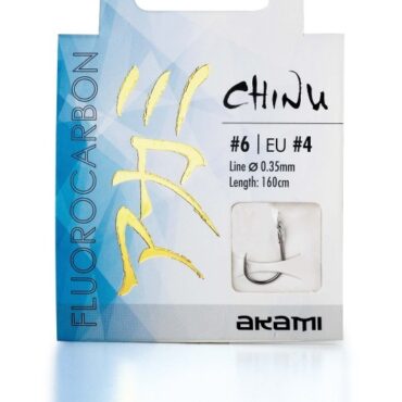 AKAMI HOOKS TIED SERIE CHINU FLUOROCARBON - #1, 0.40
