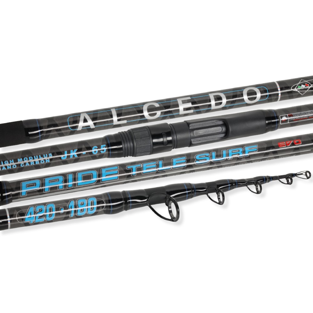La terza evoluzione della canna da SurfCasting Alcedo Pride Tele Surf rappresenta un autentico capolavoro richiesto in tutta Europa. Caratterizzata da un fusto sottile e 5 sezioni telescopiche integrate con precisione, offre una maneggevolezza incomparabile. Leggera e potente, grazie al telaio in carbonio, garantisce eccellenti prestazioni di lancio. L'impugnatura antiscivolo in eva e l'anellatura serie "K" ottimizzano l'esperienza di pesca, consentendo anche l'uso di trecciati per raggiungere distanze notevoli con minimo sforzo. Un'icona nel mondo del SurfCasting, sinonimo di prestazioni superiori e affidabilità elevata.