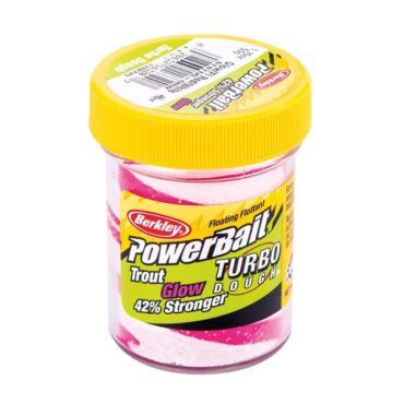 La pasta Glitter Turbo Dough permette alla trota di vedere l'esca da una distanza maggiorata, grazie ai Glitter che simulano delle squame di pesce. 42% più forte rispetto alle altre paste, Glitter Turbo Dough vi sorprenderà!
Berkley PowerBait® ideale sia per principianti che per esperti! Gli scienziati di Berkley hanno trascorso oltre 25 anni a perfezionare un profumo e un sapore irresistibile con l'esclusiva formula di PowerBait®.
I pesci amano PowerBait® così tanto da attrarli 18 volte di più rispetto alle altre paste in commercio, offrendoti la sicurezza per sentire più abboccate.