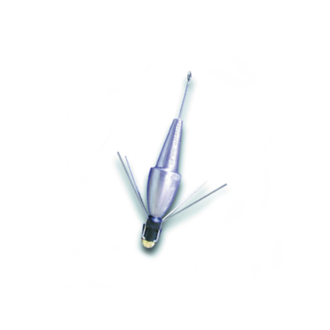 É il piombo tecnico che nel primo anno della sua uscita era chiamato "IL MOSTRO A TRE TESTE". Un nome veramente appropriato visto che ci sono tre possibilità di usare questa zavorra:
1. usando gli aculei in acciaio inox, stretti con vite in ottone, non ha rivali nella tenuta. Lo sblocco degli aculei, che tengono la zavorra ancorata al fondo si sganciano automaticamente al recupero serrando con un colpo secco.
2. usando la stella in plastica stretta con la vite in ottone, si ha una tenuta media
3. usando la vite piccola in plastica si può ottenere il piombo classico. Lo sblocco degli aculei, che tengono la zavorra ancorata al fondo si sganciano automaticamente al recupero serrando con un colpo secco. Disponibile in diverse grammature.