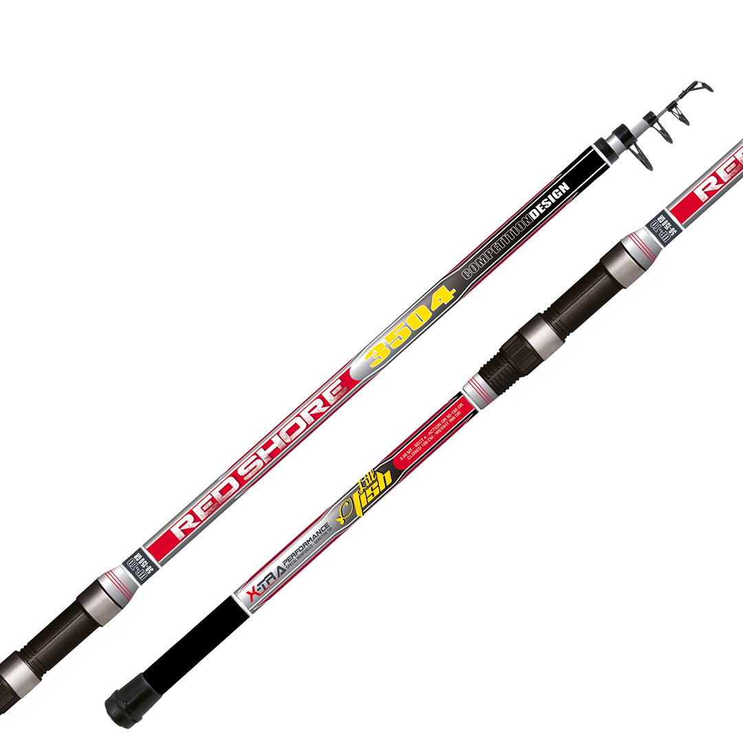 La Red Shore è una canna economica realizzata in fenolico, dotata di anelli legati e placca portamulinello a vite. Extra strong rinforzata nei punti di maggior sforzo per garantire affidabilità ed alta potenza nel lancio. Ideale per il surf casting, la pesca a fondo. Buon rapporto qualità prezzo.Fusto in FiberglassAnelli a ghiera