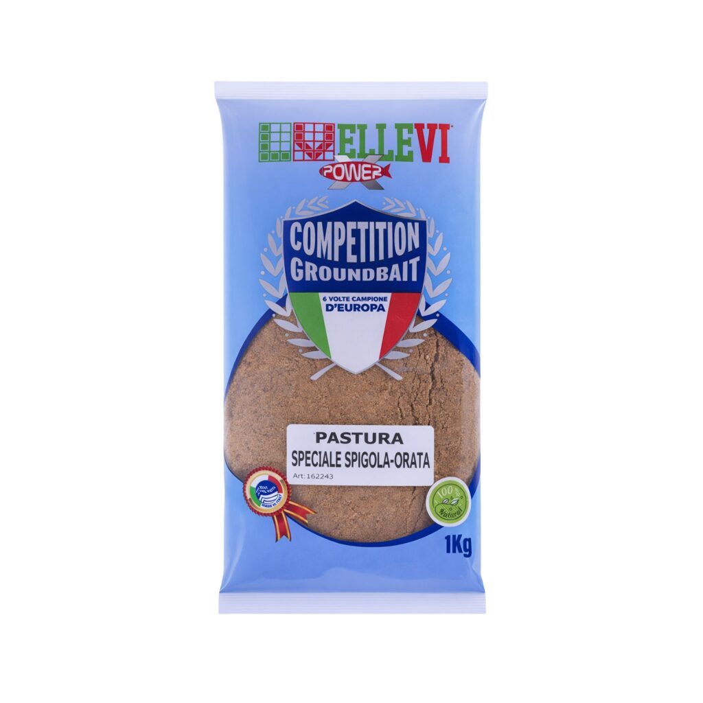 La pastura per i predatori più prestigiosi del mare. La Pastura ELLEVI Speciale Spigola Orata è una miscela bruna a granulometria medio-fine, pensata per attirare e stimolare l'appetito di spigole e orate. La sua formula unica, a base di pellet macinato e amminoacidi, crea un richiamo irresistibile e persistente, garantendo un'efficacia eccezionale sia per la pesca a fondo, feeder, ledgering che con il galleggiante, a Pesca al colpo, Bolognese, Gallegiante e al colpo in generale.