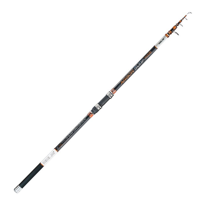 Argor Surf è la nuova canna da pesca telescopica della famiglia Sele. Colori brillanti ed accattivanti, fusto in carbonio extreme, anelli SiC doppio ponte e placca porta mulinello a vite. Una canna da pesca progettata per il surfcasting che garantisce elevate prestazioni.Fusto in Carbon ExtremeAnelli doppio ponte