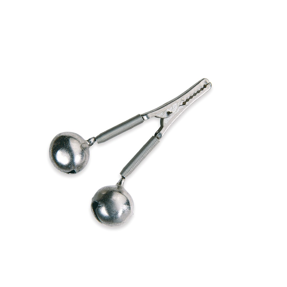 Campanello con pinza, struttura in metallo.