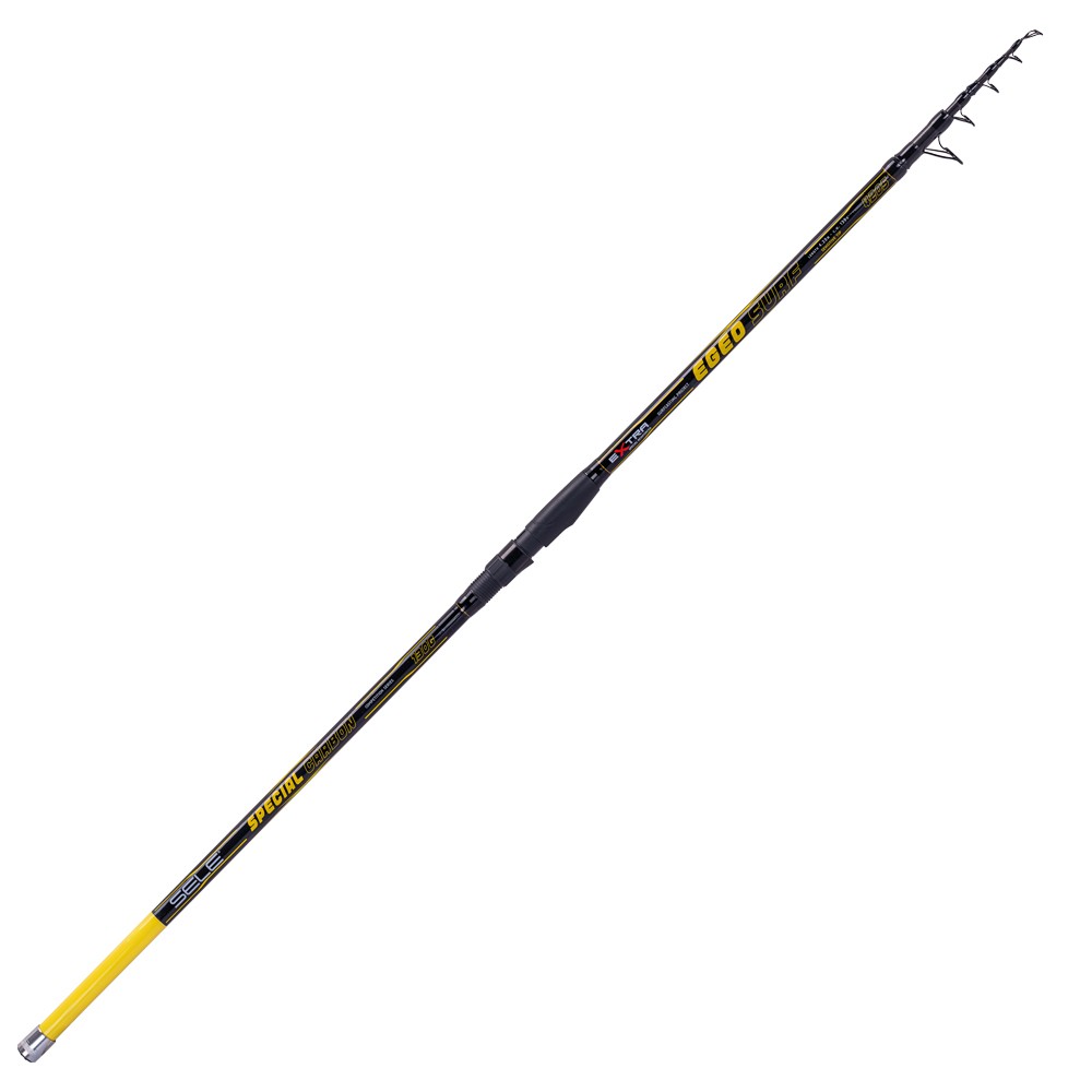 Sele Egeo Surf, canna da surfcasting costruita con fusto in carbonio ad alto modulo, assemblata con anelli legati a doppio ponte, porta-mulinello a vite e cima gialla che consente una maggior visibilità durante le sessioni di pesca notturna. Disponibile in quattro diverse potenze di lancio, dalla 130 grammi fino alla 200.
Fusto in Braided Carbon
Anelli legati a doppio ponte