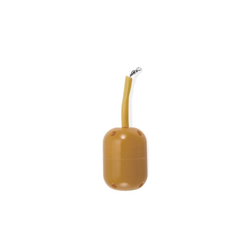 Pasturatori ovetto scorrevoli munito di girella e moschettone. Struttura in PVC ed elementi in acciaio. Indicato sia per la pesca con pastura che per la pesca con il bigattino.