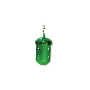Pasturatore per bigattini, realizzato in materiale plastico e munito di girella.