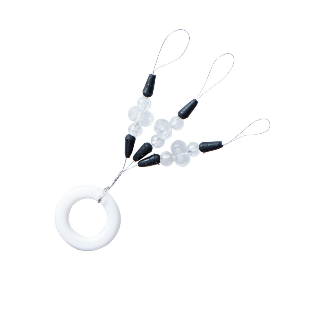 Stopper conico con perline scorrifilo.