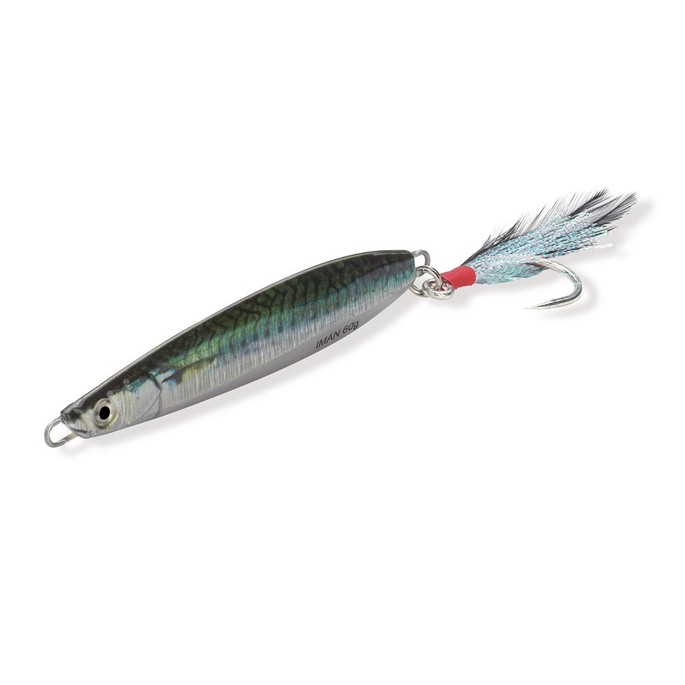 L'esca artificiale Iman Jig è una scelta ideale per la pesca verticale di specie come dentici e spigole. La sua forma appiattita ed aerodinamica, insieme alla distribuzione del peso nella parte inferiore, consente calate incredibili. Con occhi 3D e un design realistico, questa esca attira efficacemente i pesci. Montata con un amo di alta qualità e una piuma bianca con filamenti olografici, è un vero magnet per le prede del mare. Perfetta per la pesca a spinning e vertical jigging.