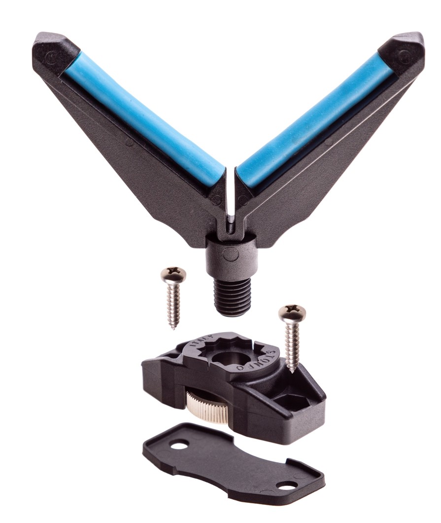 Appoggia canna da barca in materiale resistente agli urti e con inserti in gomma. Questo modello si applica direttamente alla murata della barca per mezzo di una placchetta con filettatura standard.
Busta da 1 pezzo, confezione da 10 buste.