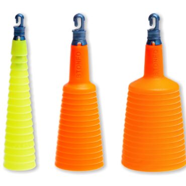 Sistema conico di aggancio per elastico. Leggerissimo, consente la regolazione della tensione dell'elastico.
Confezione da 10 pezzi.