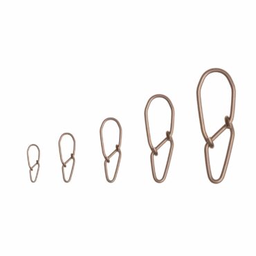 Moschettoni in acciaio inox adatti per ogni tipo di pesca. La loro forma arrotondata permette la massima libertà di movimento all’esca artificiale.
Mis. 1: resistenza Kg 10
Mis. 2: resistenza Kg 16
Mis. 3: resistenza Kg 38
Mis. 4: resistenza Kg 45
Mis. 5: resistenza Kg 85
Busta da 10 pezzi, confezione da 10 buste.