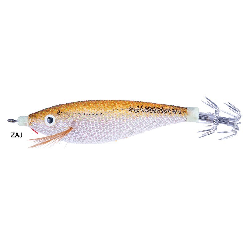 Nuova totanara con corpo luminoso rivestito in seta. Corone in acciaio inox e colorazioni estremamente attrattive, indicate per attirare calamari e seppie.
Novità 2018.