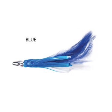 Piuma con amo etestina piombata, ideale per la cattura di tutti i bait fish, bonito, sgombro, pesce azzurro, tonno, ecc.